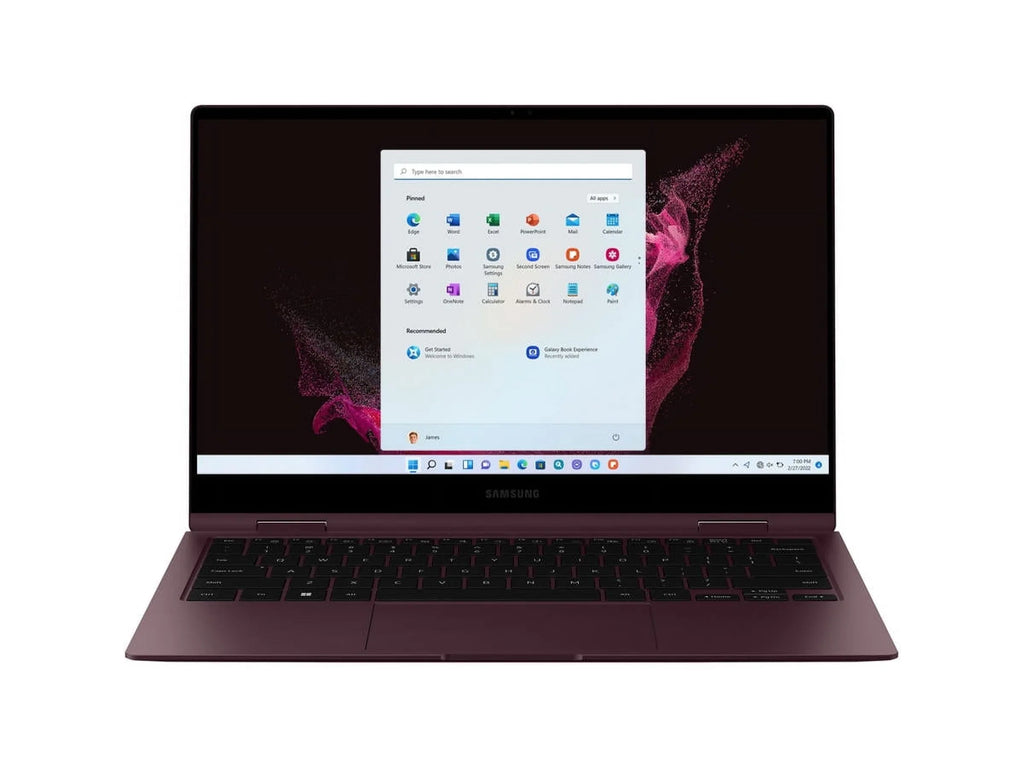 Restored Samsung Galaxy Book 2 Pro 360 15.6" 1TB (Burgundy) 2-in-1  Touch Screen Laptop - Intel Core i7 (Refurbished)