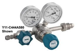 Airgas Single Stage Stainless Steel 0-500 psi High Purity Threadless Seat Cylinder Regulator -296