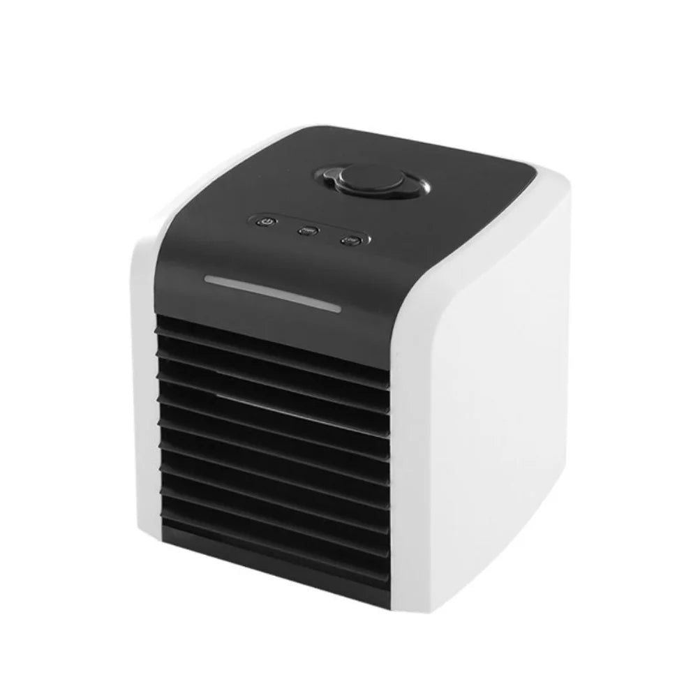 Portable Air Conditioner, Mini Evaporative Air Cooler, Personal Rechargeable  Fan, Quiet Desk Fan with 2 Speeds for Home Room Office
