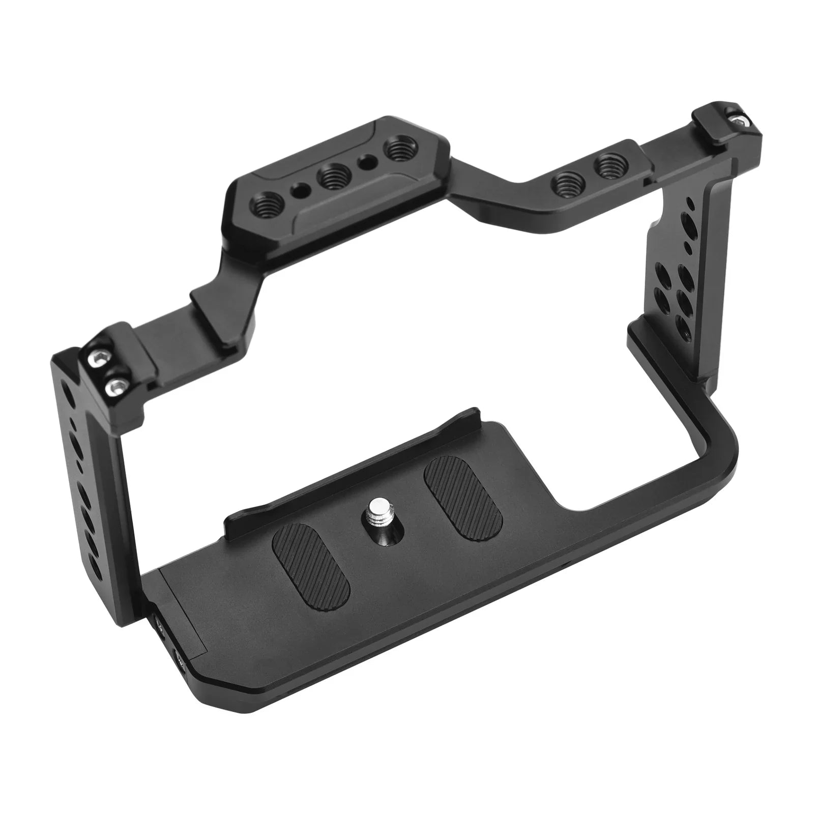Camera Cage Aluminum Alloy Video Cage with Dual Cold Shoe Mounts Numerous 1/4 Inch Threads Replacement for Sony / / /  /  /