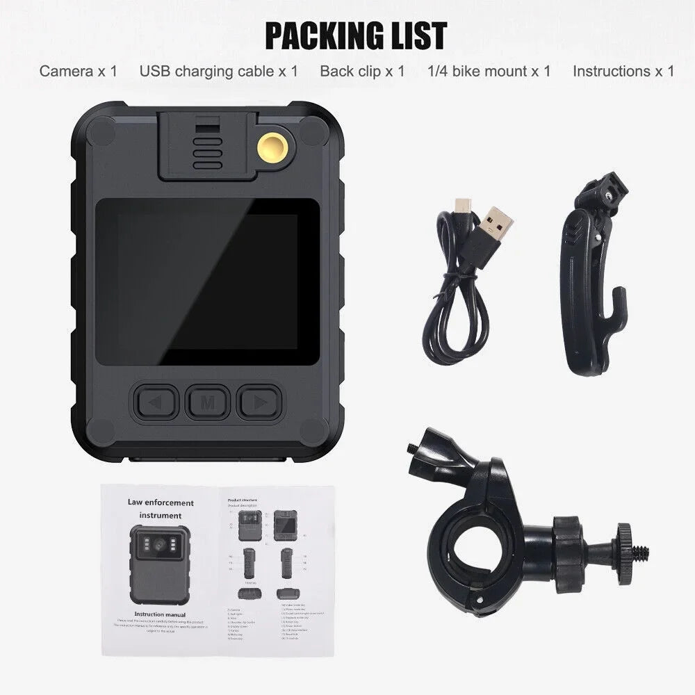 Jahy2Tech Full Colour 2"  Screen Black WiFi Action Helmet Cam 1080P  300W Camcorder  Waterproof Support 128G Memory Loop Record