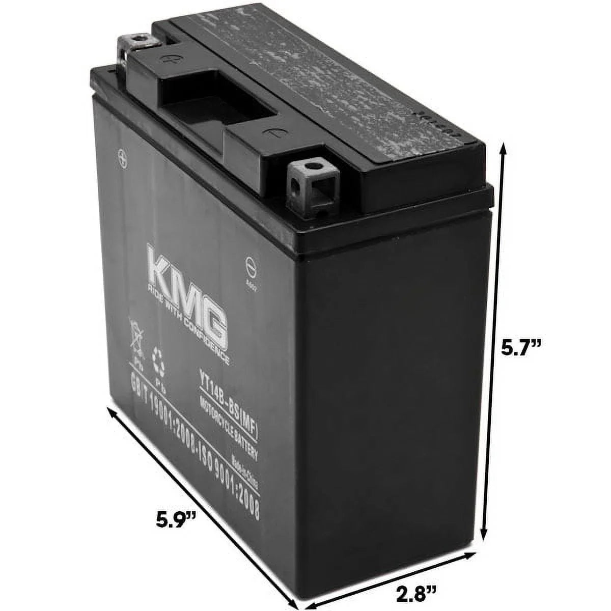 '- Battery Compatible with Yamaha 1700  Road Star Warrior 2002-2008 Sealed Maintenance Free 12V Battery High Performance   Replacement Powersport Motorcycle  Snowmobile Watercraft