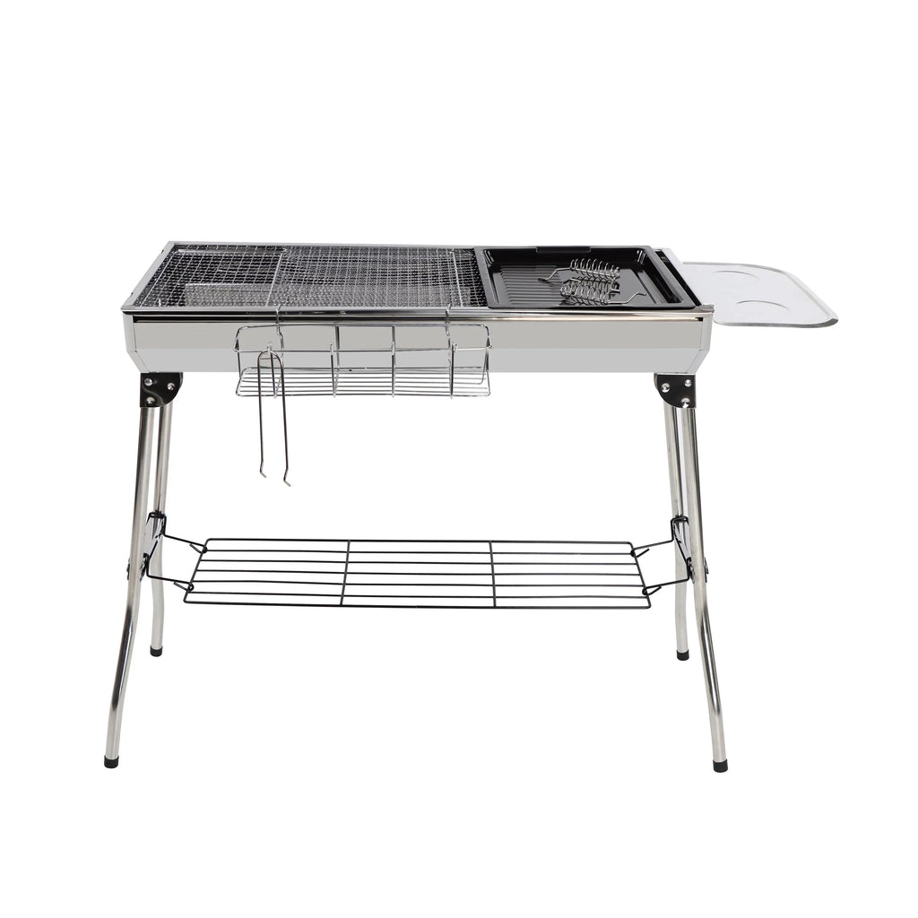 Neature Portable Charcoal Grill for Camping - 26.8in Tall Foldable  Grill