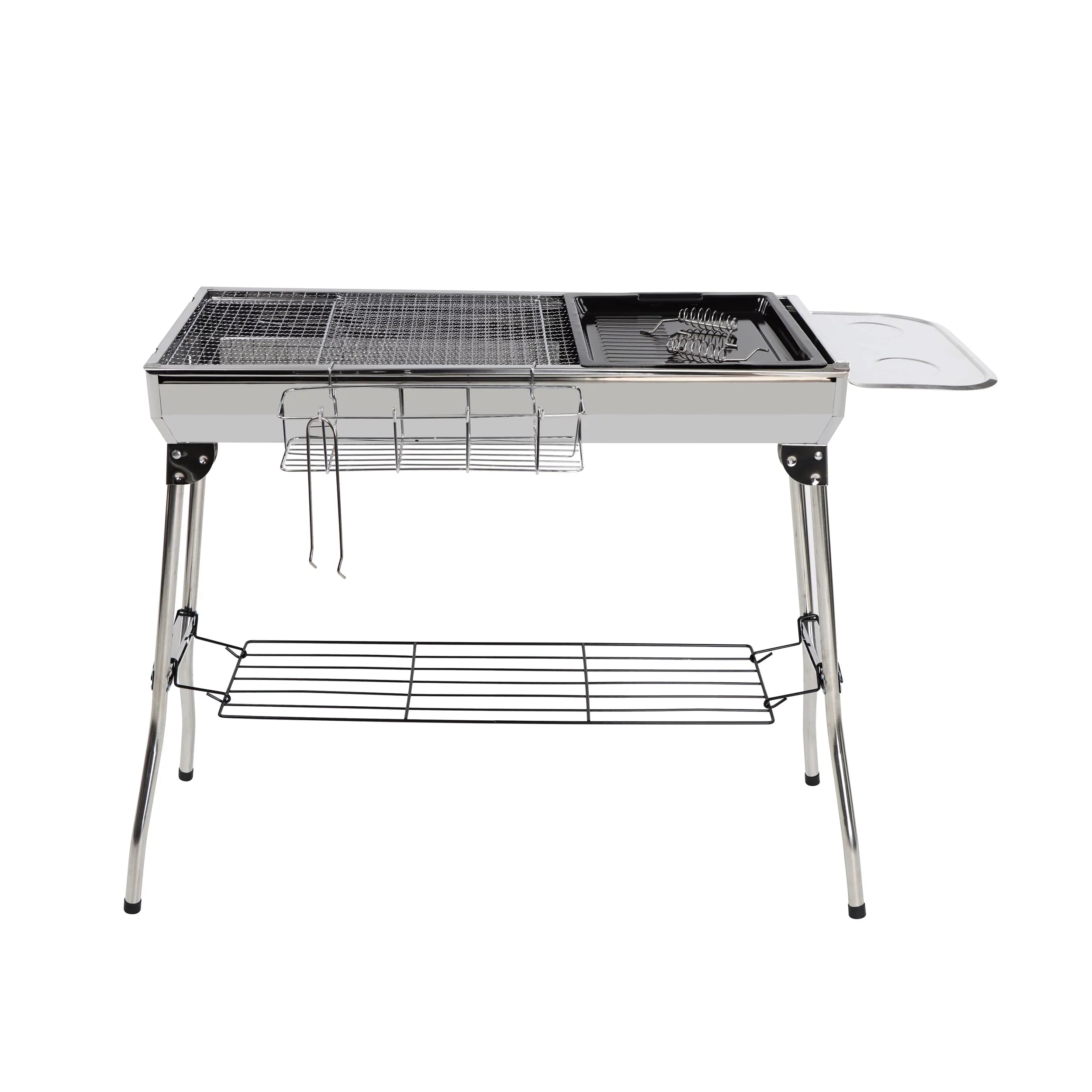 Neature Portable Charcoal Grill for Camping - 26.8in Tall Foldable  Grill