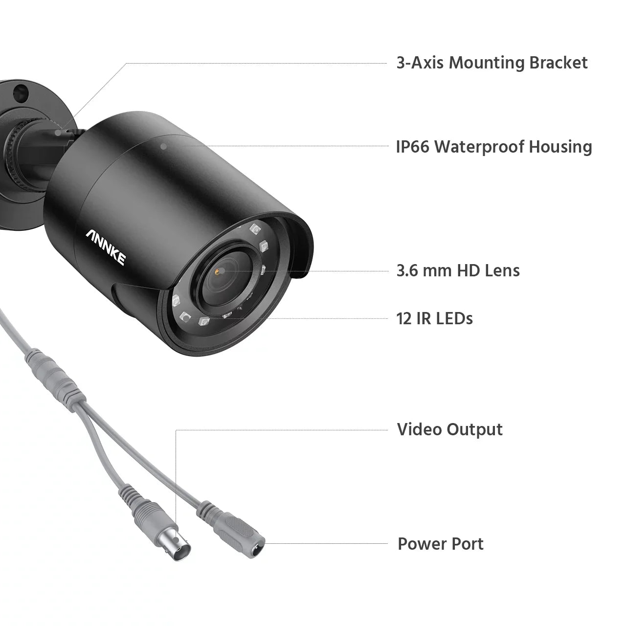 8CH 1080P Outdoor Surveillance Camera System 4PCS Bullet Weatherproof Camera System Surveillance Kits With 2T Hard Drive Disk
