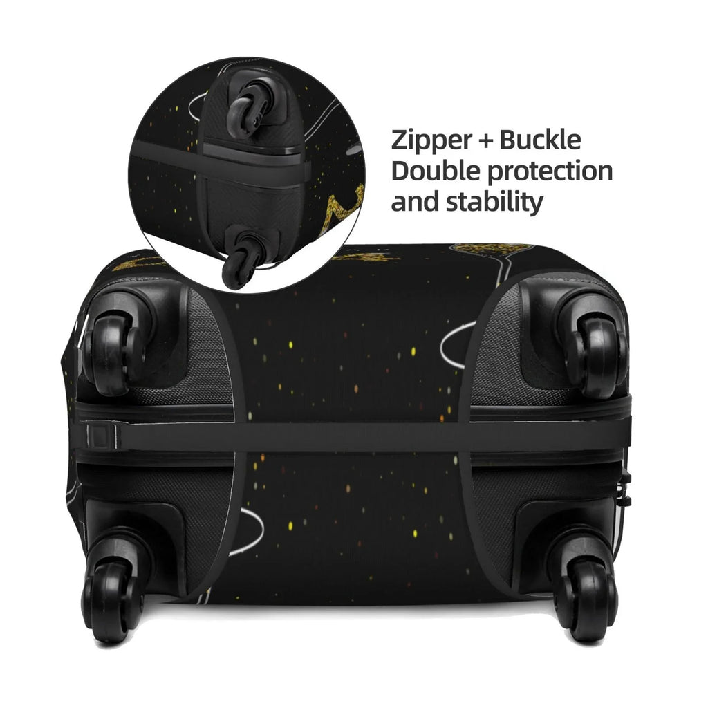 Haiem Happy New Year 2024 (2) Luggage Cover,Durable, Washable Suitcase Protector With Anti-Scratch Technology - Keep Your Luggage Looking New Medium