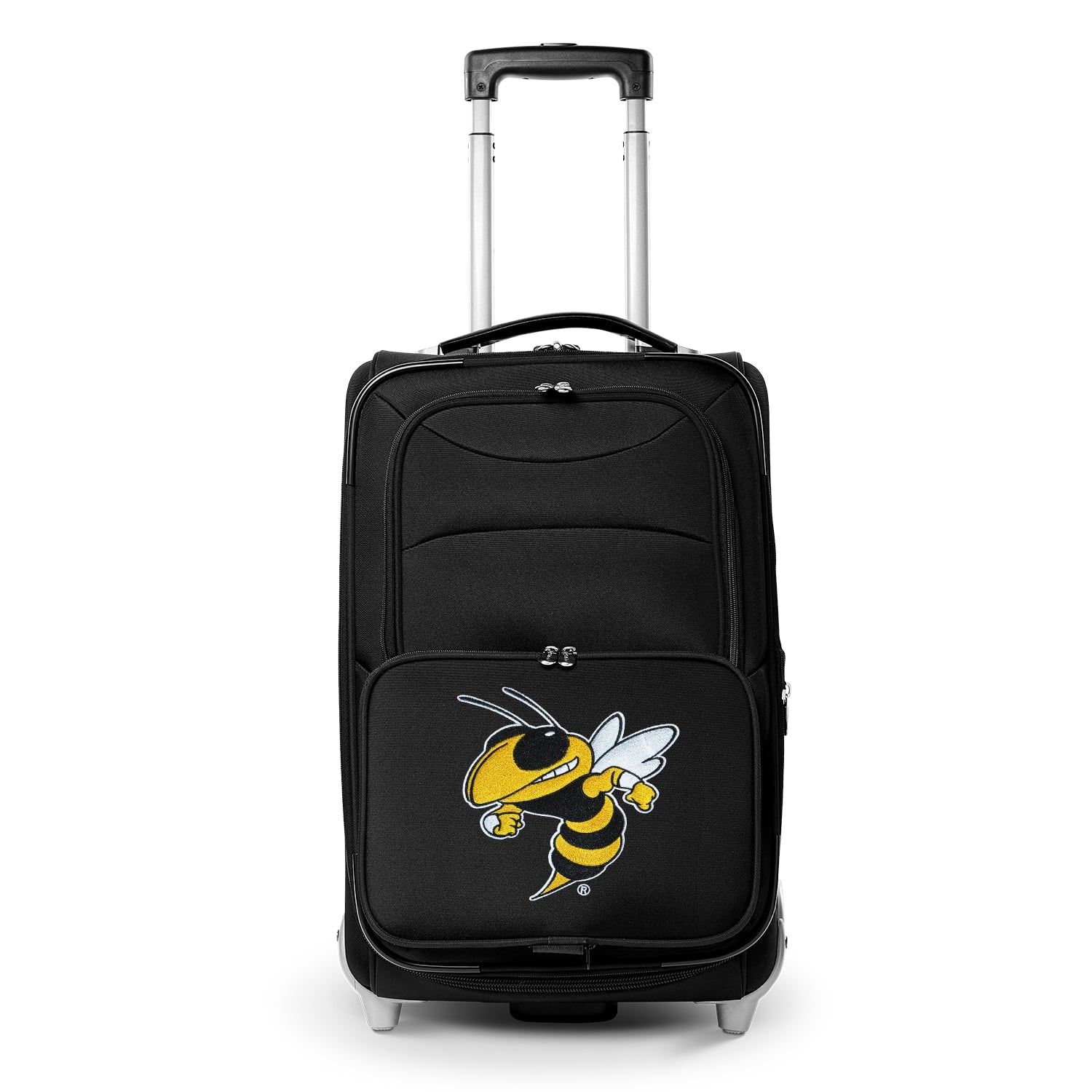 Black  Tech Yellow Jackets 21" Softside Rolling Carry-On Suitcase