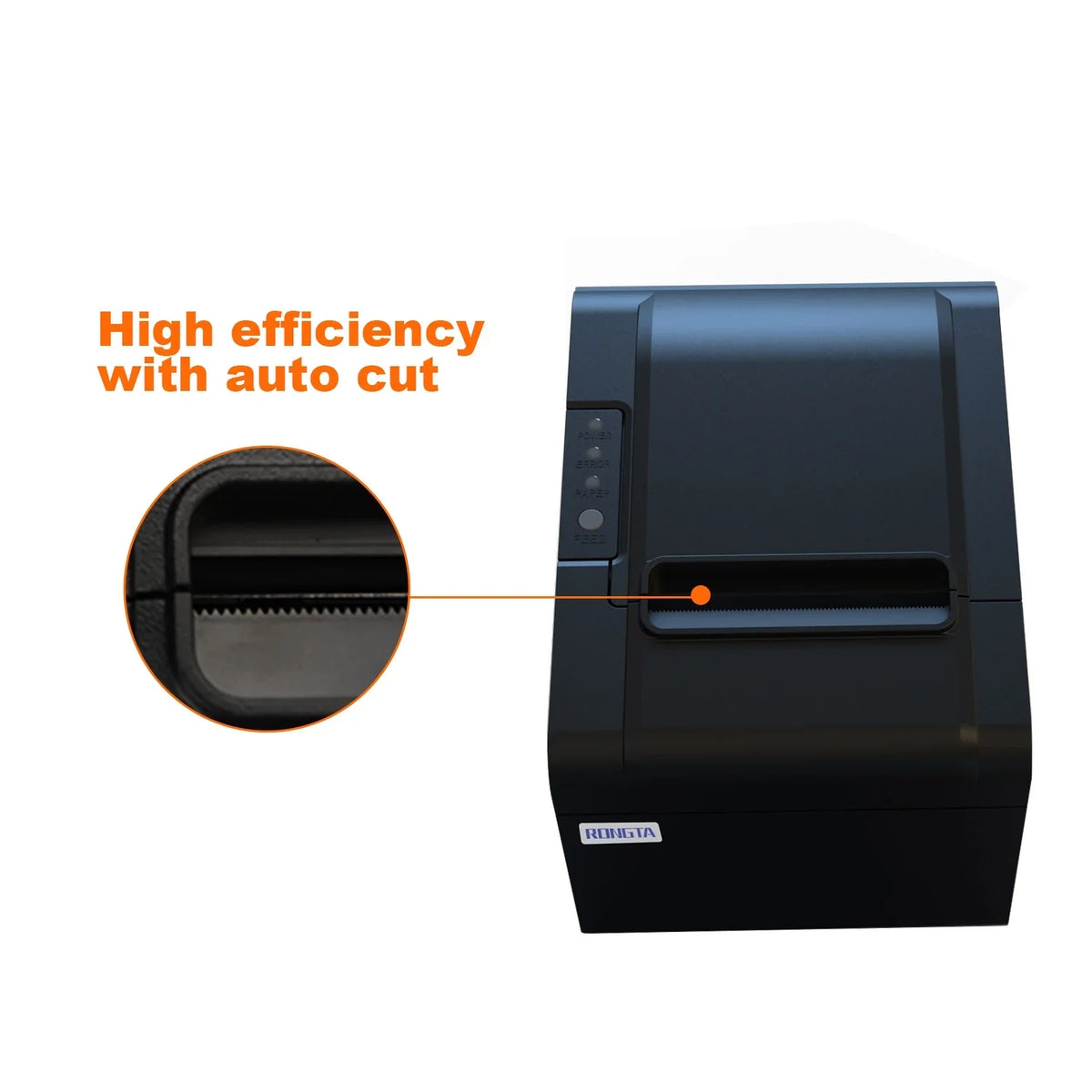 Printer, 80mm  Thermal Receipt Printer, Restaurant Kitchen Printer with Auto Cutter Support Cash Drawer, Serial Ethernet Interface Optional for Windows/Mac/Linux ()