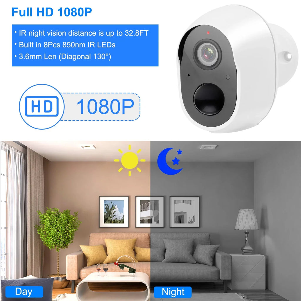 iNova 1080P  WiFi  Camera Two-Way Audio Security Surveillance Camera  Waterproof