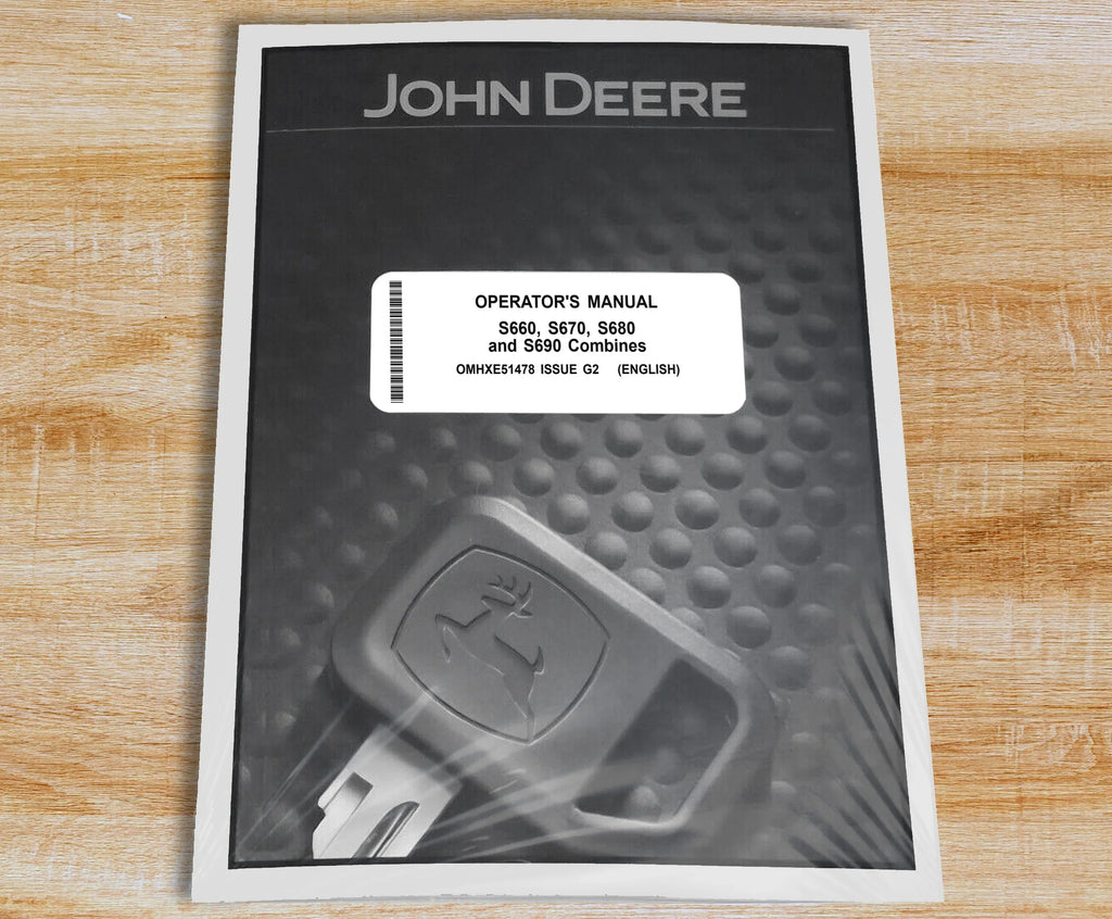 John Deere     Combine   Owners & Operation Manual - Part Number #