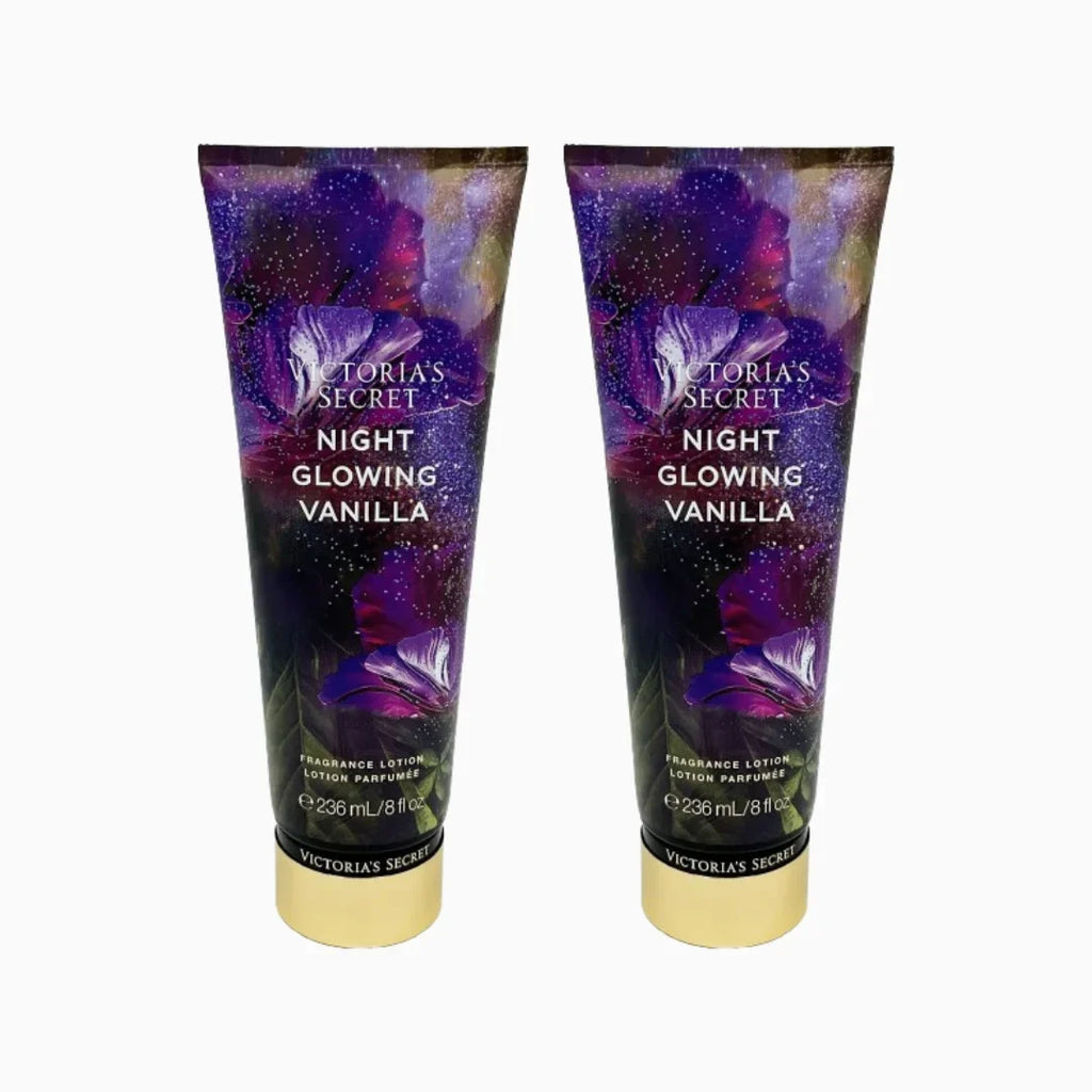 Victoria's Secret Night Glowing Vanilla Body Lotion (Pack Of 2)