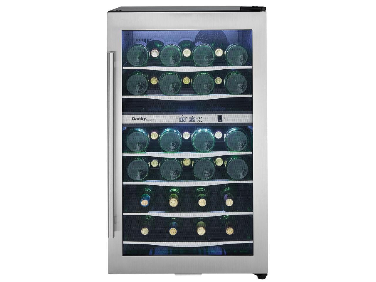 Danby Designer  38 Bottle Compact  Light Refrigerator Wine Cooler