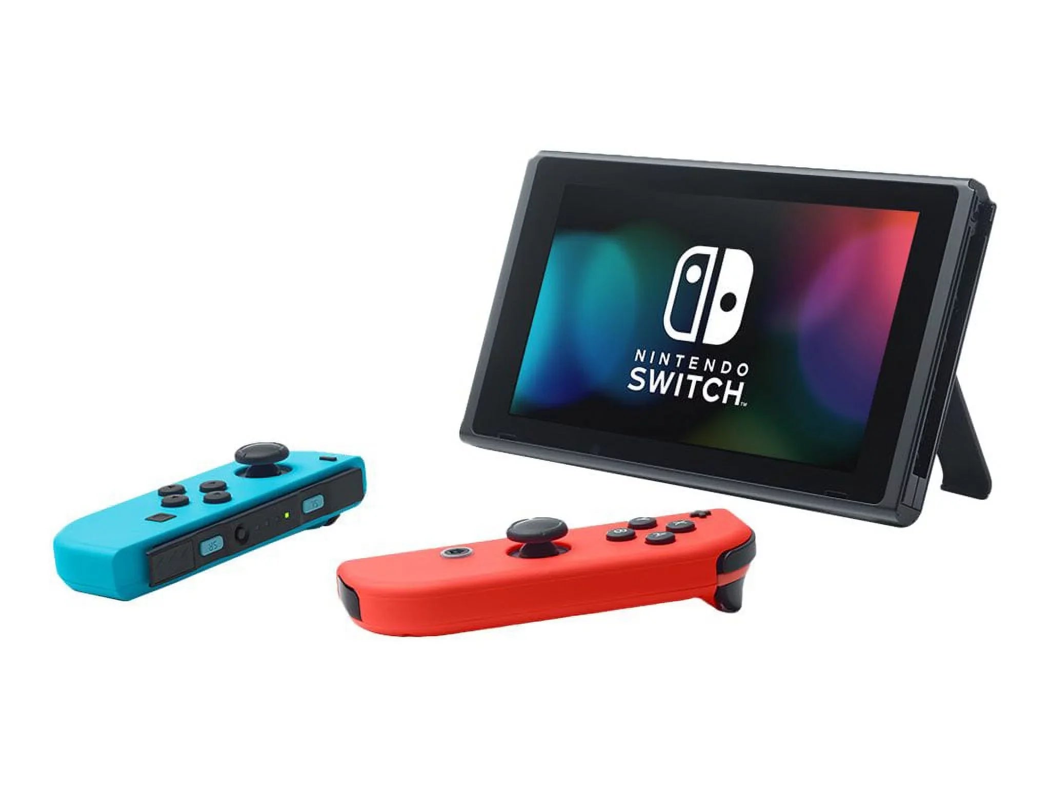Nintendo Switch with Neon Blue and Neon Red Joy-Con - Game console - Full  - black, neon red, neon blue - Mario Kart 8 Deluxe