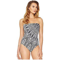 Gottex Women's Bandeau One Piece Swimsuit (10-Medium) Black/White