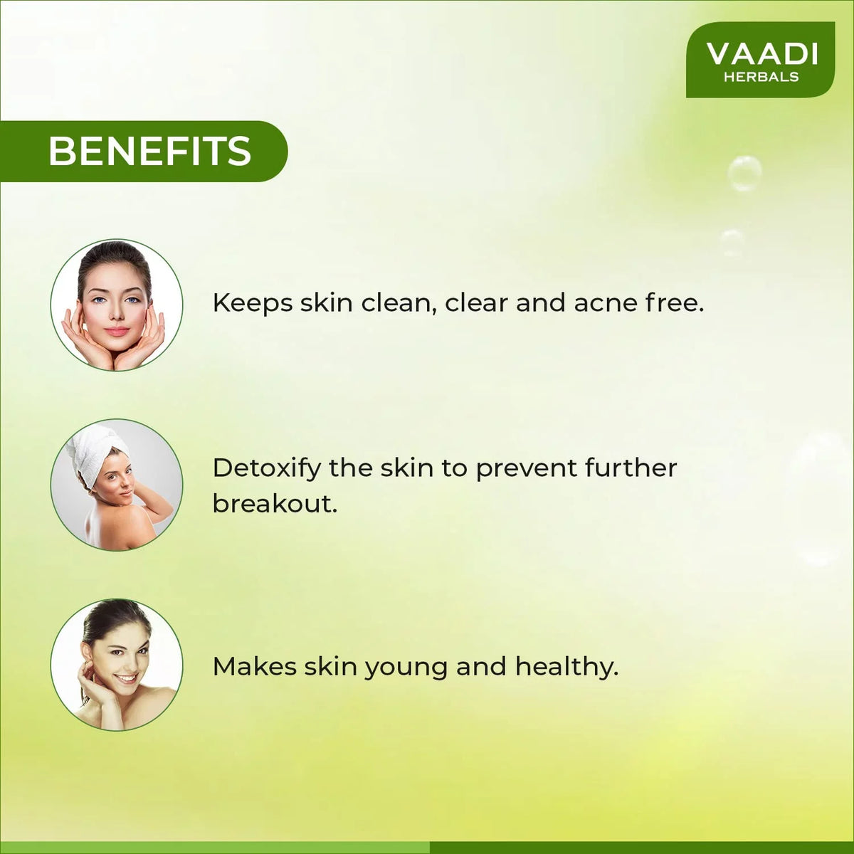 Vaadi Herbals Purifying Neem Patti Soap 6X75g