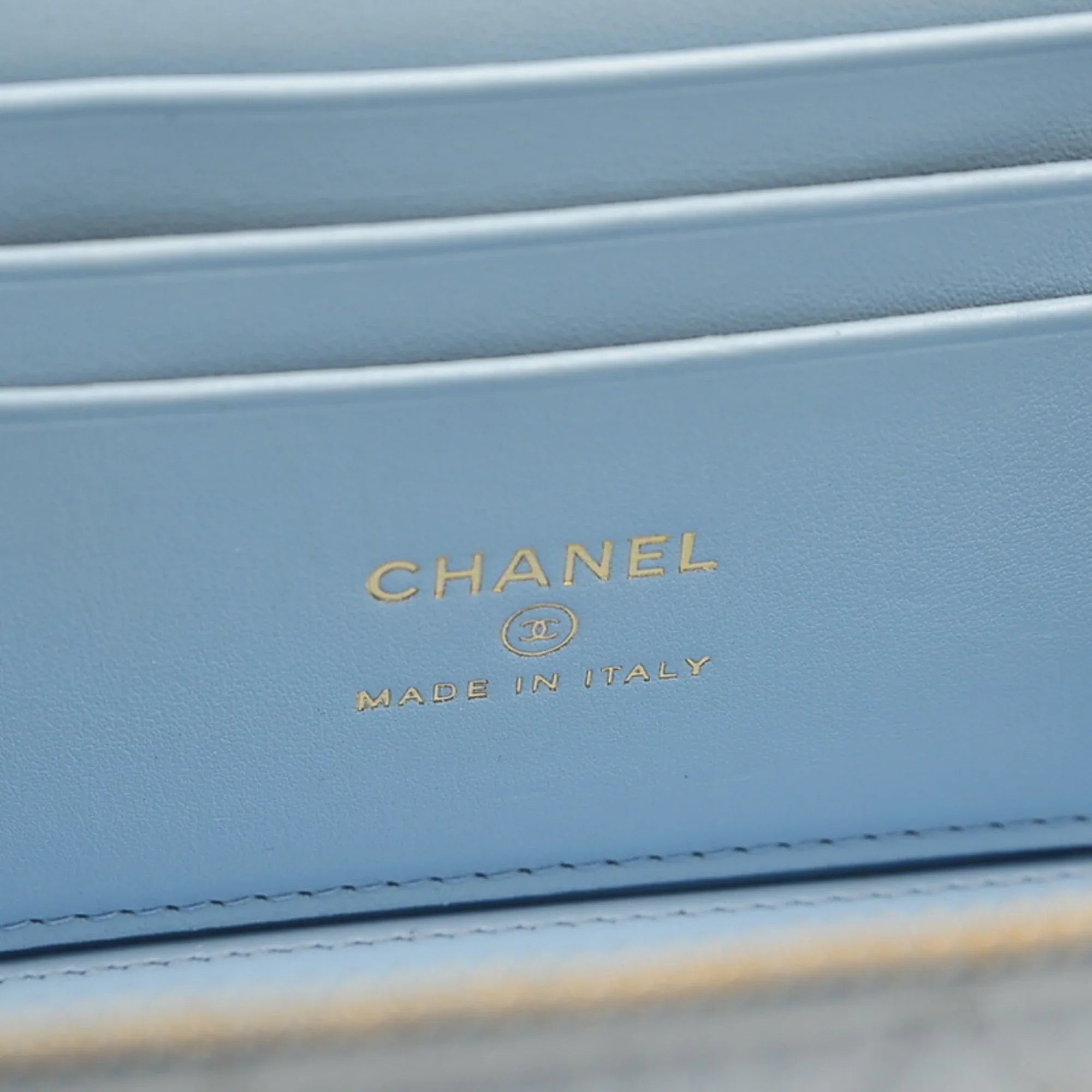 Pre-Owned Chanel Logo Handle Vanity Shoulder Bag Caviar Skin Blue Gold Hardware  (Good)