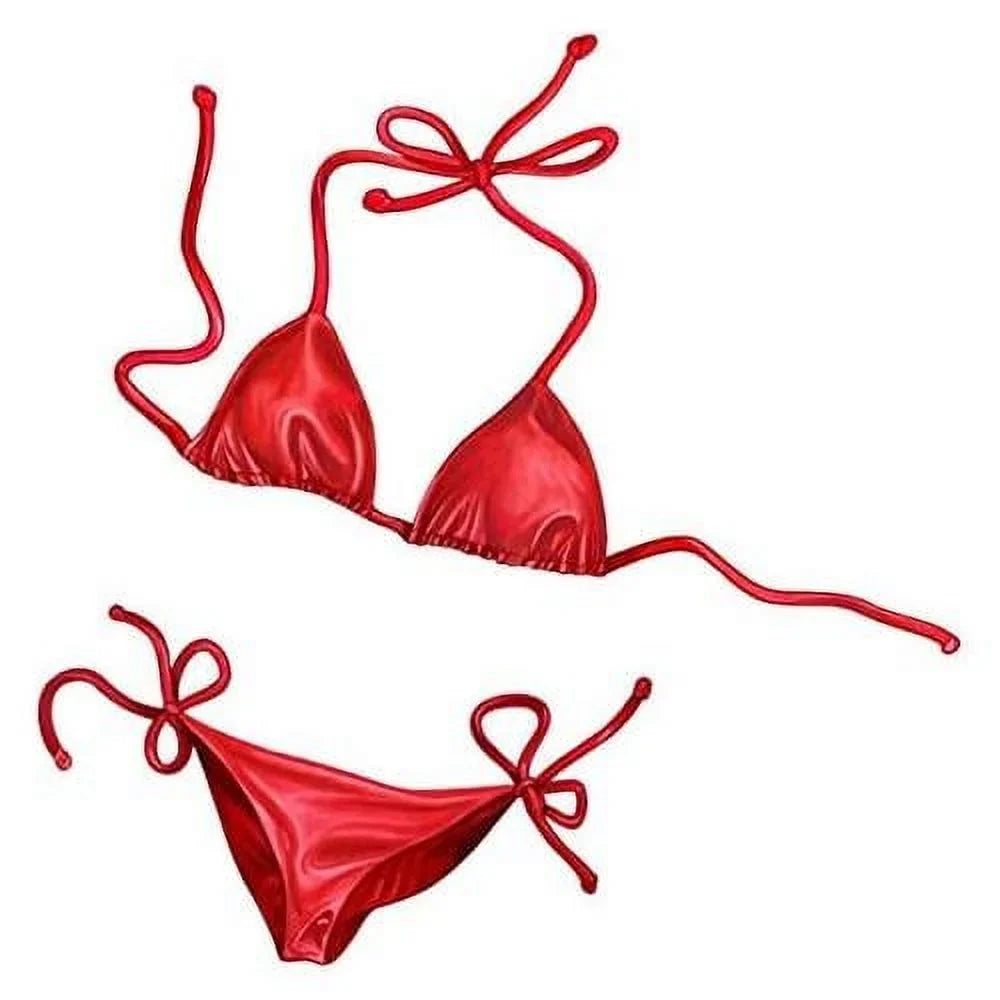 Red Bikini Porcelain Swimming Pool Mosaic (25"  22")