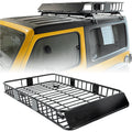 64" x 39" x 6'' Universal Roof Rack Cargo Carrier with Extension 250LBS Weight Capacity Heavy Duty Steel Car  Top Luggage Storage Holder Basket for Travel