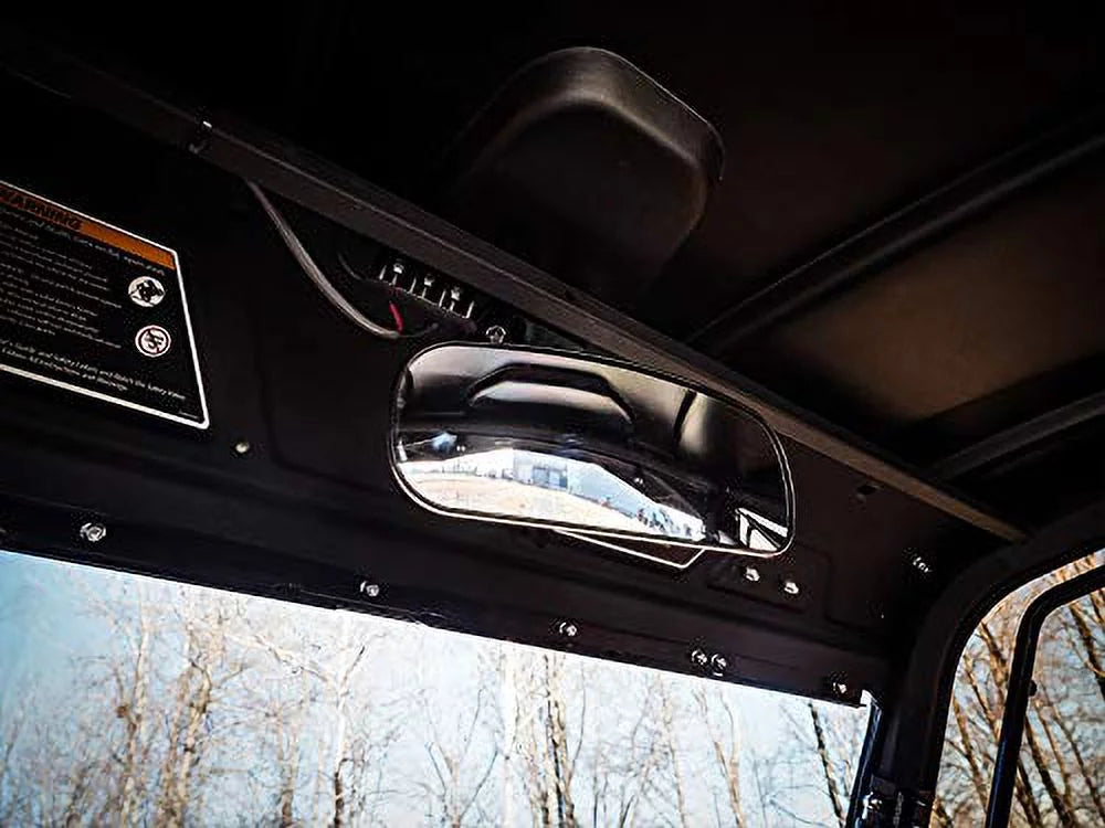 SuperATV  Rear View Mirror for Can|Am Defender  5 /  8 /  10 /  (see fitment)|Fully Adjustable|Can Am Rear View Mirror Measures 10.25" x 4"|Perfect for Work or Play|---001-02