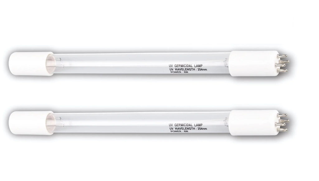 Bluonics (2pcs) 6W  Replacement Bulb 4 Prong for our Water Purifier Ultraviolet Light System
