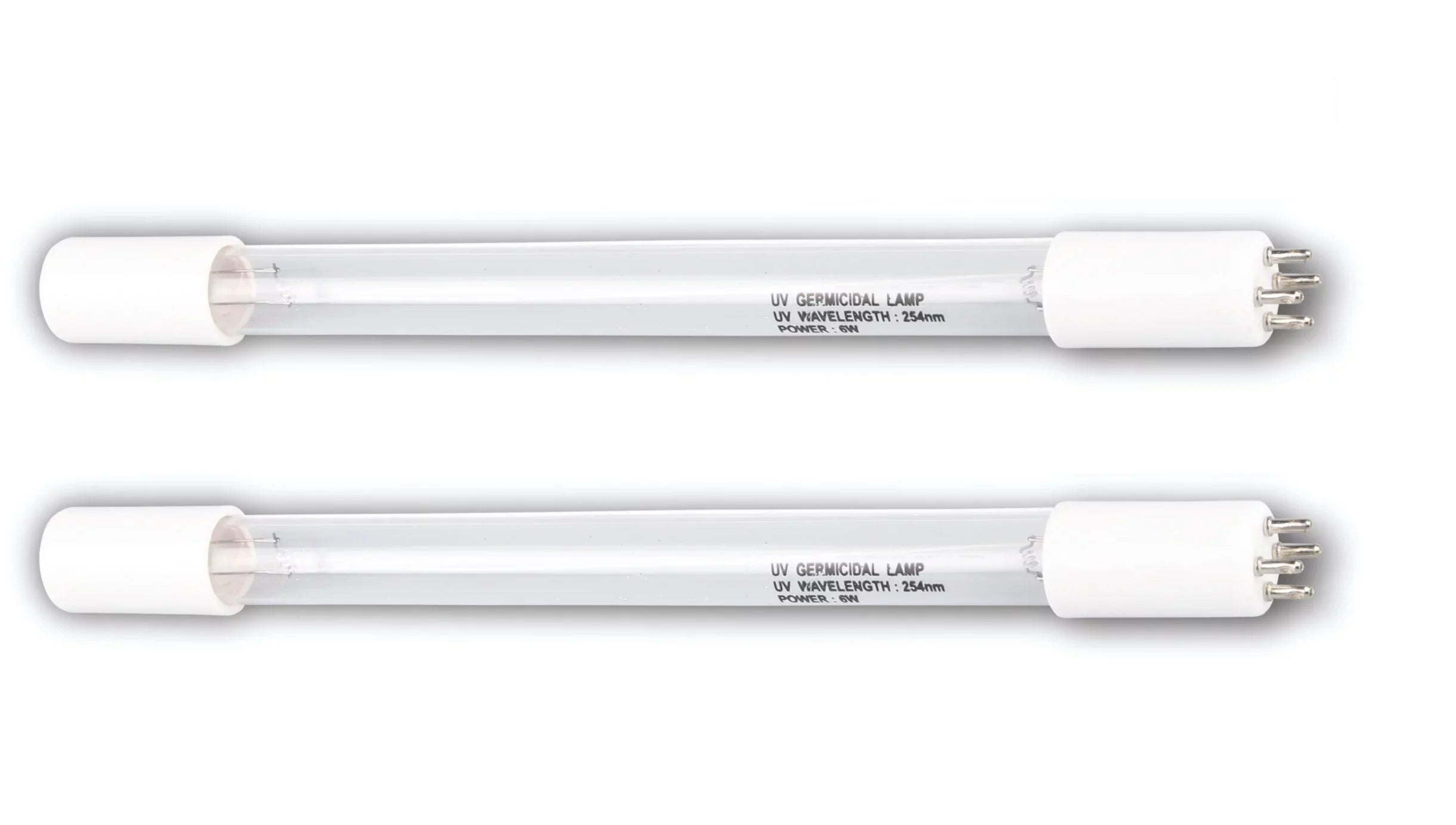 Bluonics (2pcs) 6W  Replacement Bulb 4 Prong for our Water Purifier Ultraviolet Light System