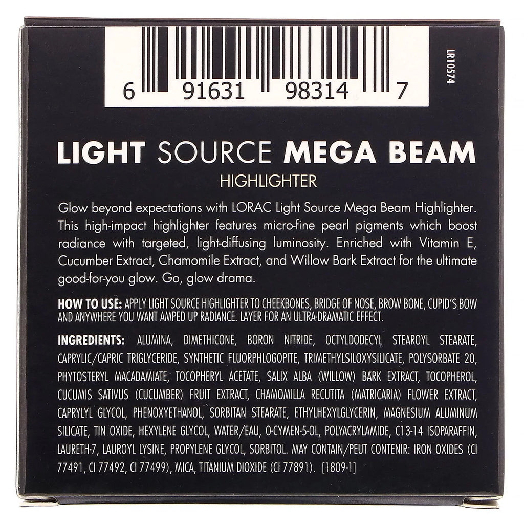 Lorac Light Source, Mega Beam Highlighter, Celestial, 0.22 oz (6.5 g)