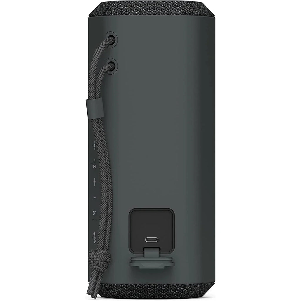 Sony  -Series Portable Wireless Speaker - Black Bundle with Deco Essential Sling Backpack, Anti-Theft Combo Zipper Lock, External  Charging, Waterproof