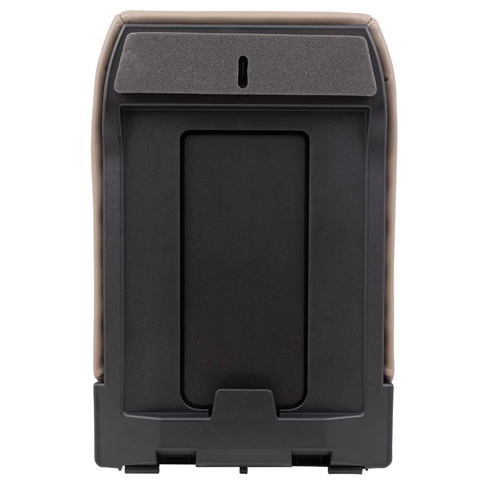 Brock Replacement Tan Center Console Lid Repair Kit Compatible with 2001-2006 Silverado Sierra Pickup Truck Tahoe Yukon &  19127366