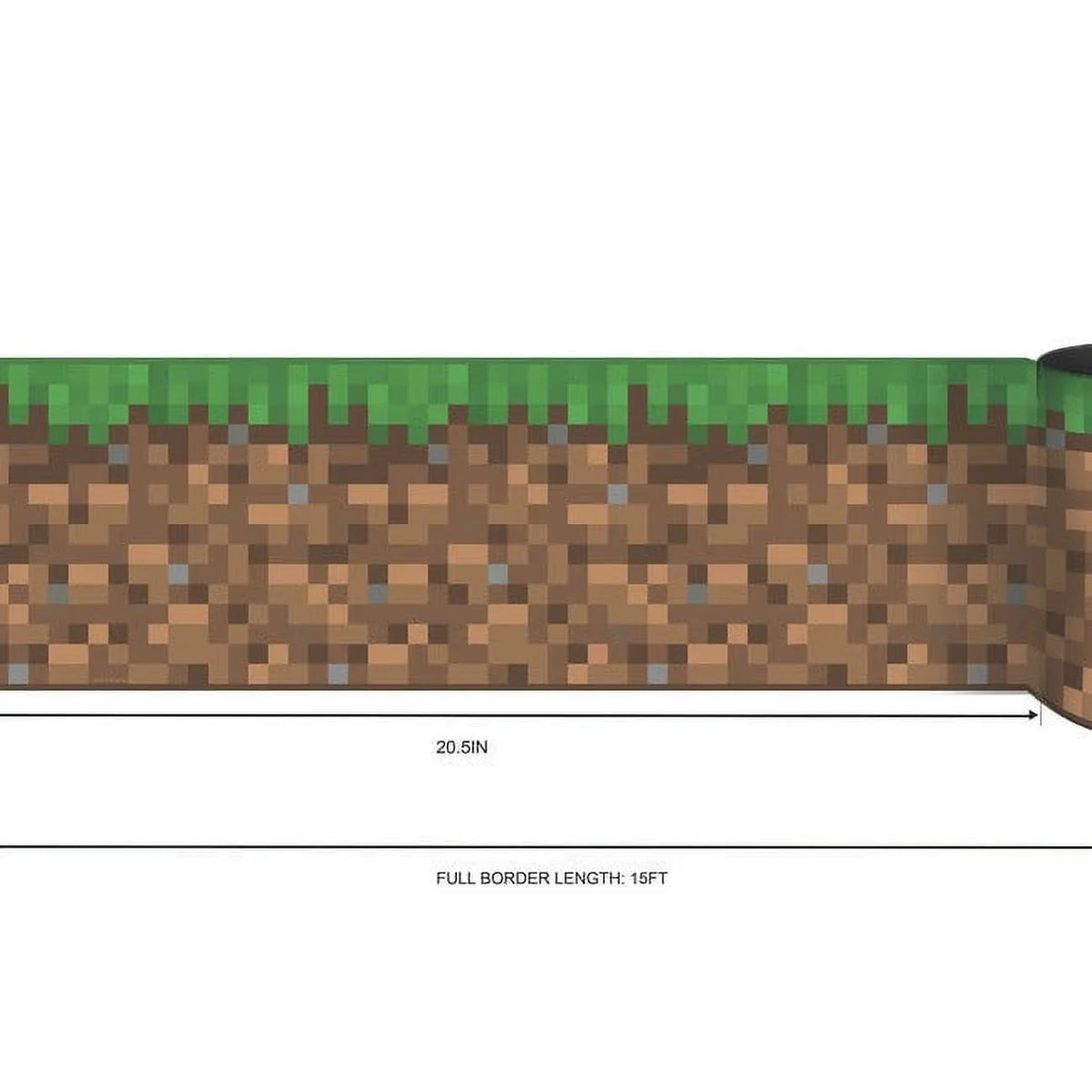 Minecraft Iconic Grass Peel & Stick Wallpaper Border