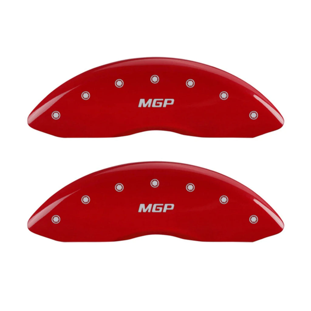 4 Caliper Covers Engraved Front & Rear  Red finish silver ch Fits select: 2013  300, 2012  300C