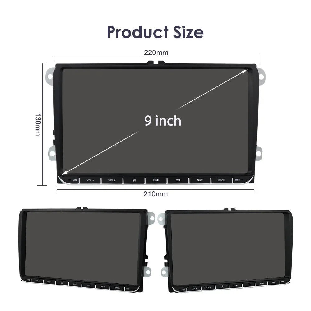 Fit  Volkswagen Jetta Passat 9" 1280*720  Android 12 Car Stereo Radio Apple Carplay  2+32GB