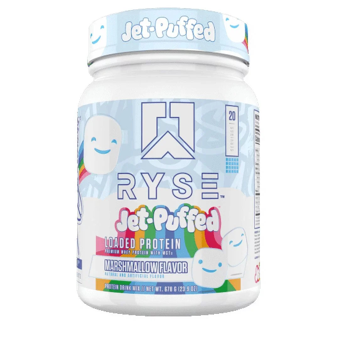 Loaded Protein Powder, Jet Puffed Marshmallow, 20 Servings, 25g Protein, Post Workout