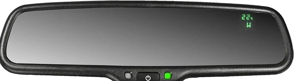 '- Replacement Rear-View Mirror with 4.3" - Backup Camera Monitor, Auto-Dimming and Temperature/Compass Display, Standard Packaging