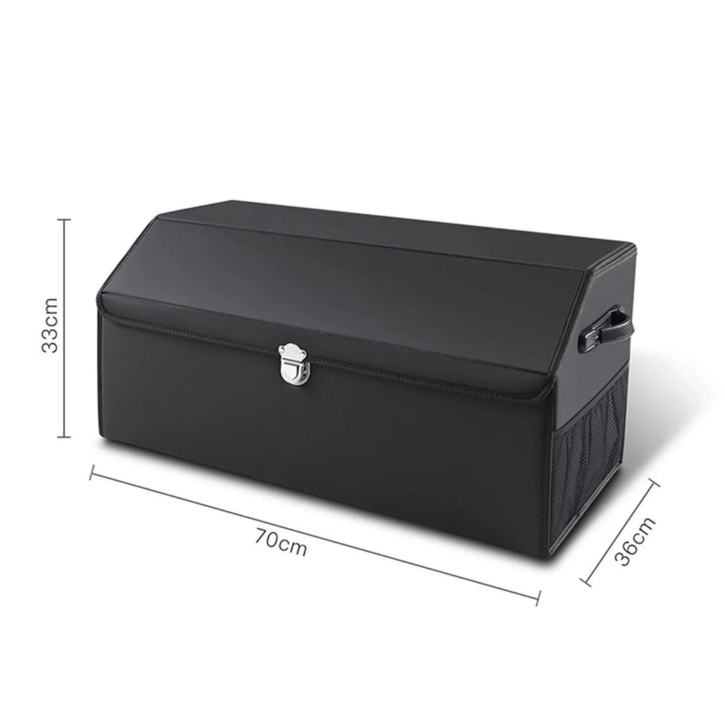 Car Trunk Organizer Dustproof with Handles Foldable Car Storage Box Bin for Cars
