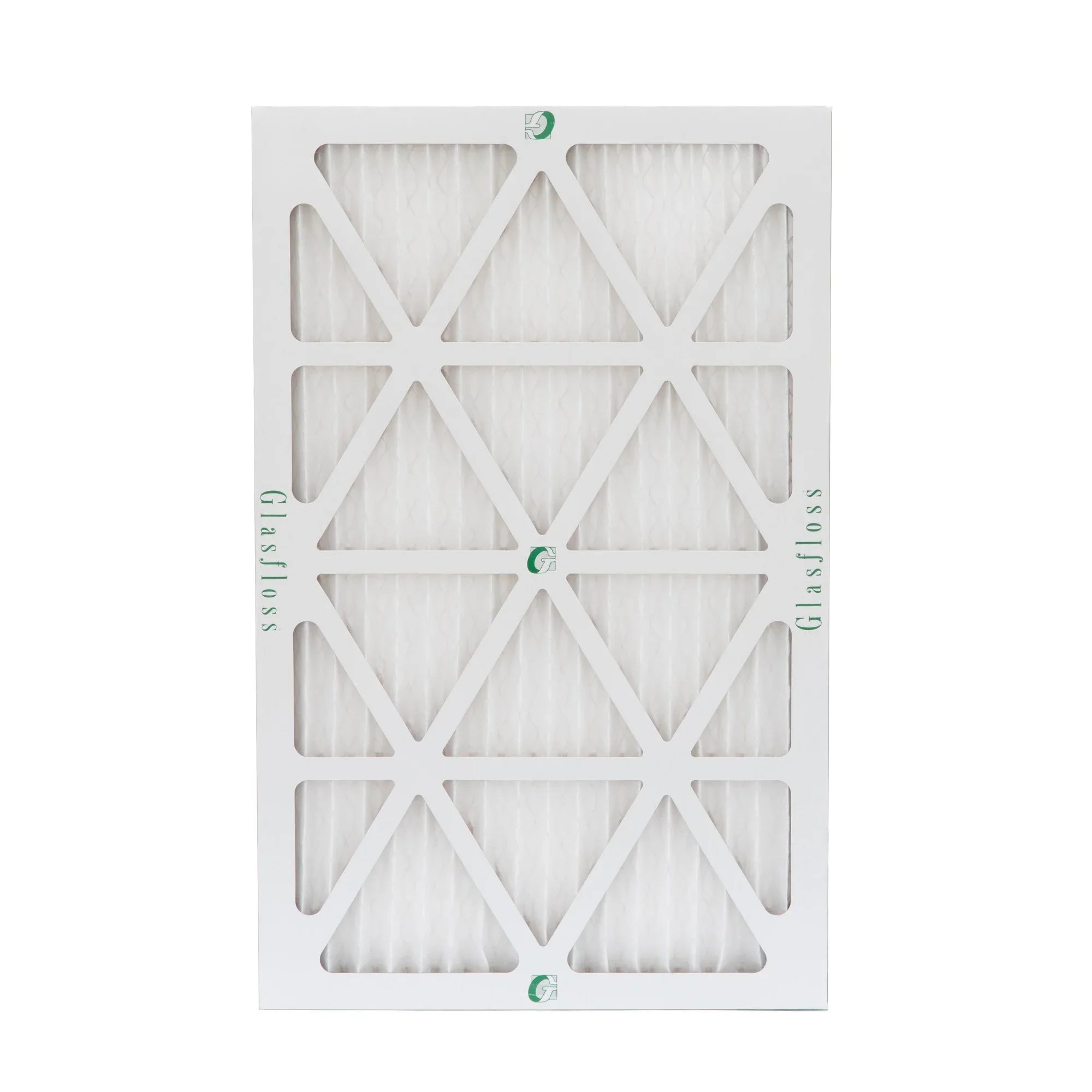 12x20x1  10 Pleated  Air Filters by Glasfloss. ( Quantity 5 ) Exact Size: 11-1/2 x 19-1/2 x 7/8