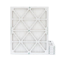 6 Pack of 18x24x1  10 Pleated Air Filters by Glasfloss. Actual Size: 17-1/2 x 23-1/2 x 7/8