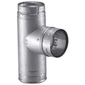 4'' PelletVent Pro Galvalume Single Tee with Clean-Out Tee Cap - 4PVP-