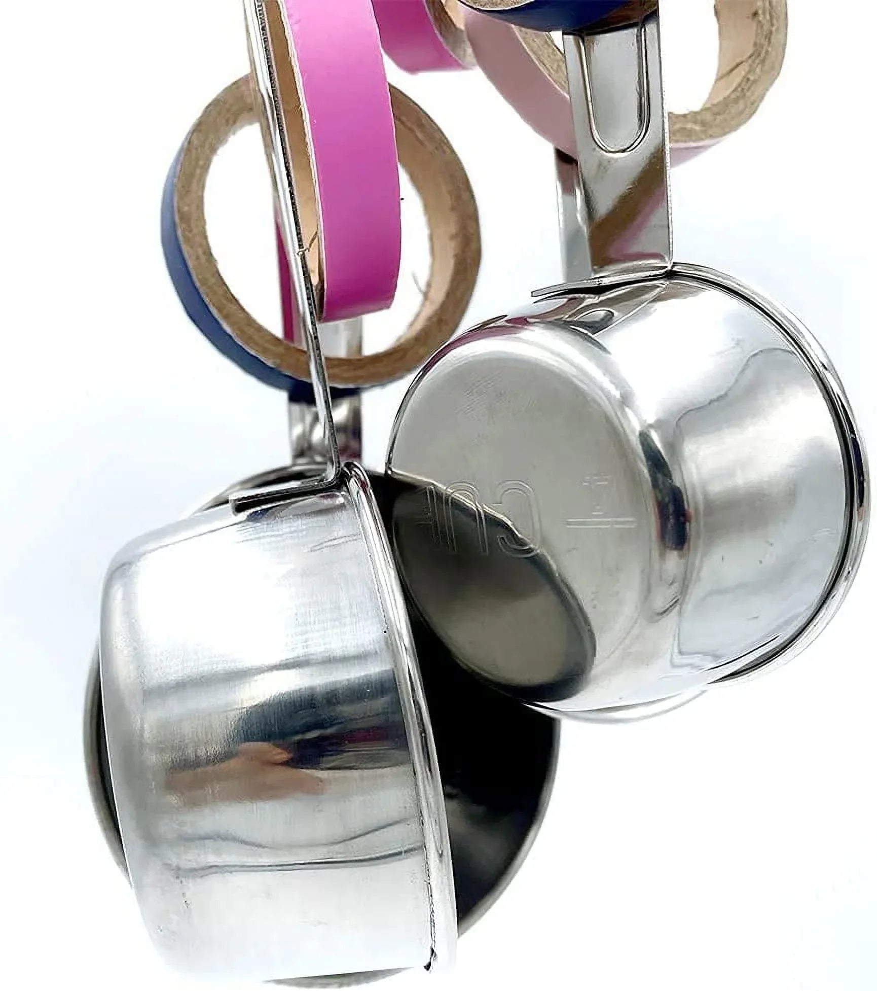 Durable Bird Parrots Pots and Bagel Toys, Pullable Stainless Steel Cup and Cardboard Ring Toys for Amazons Mini Macaws African Greys Cockatoos Eclectus