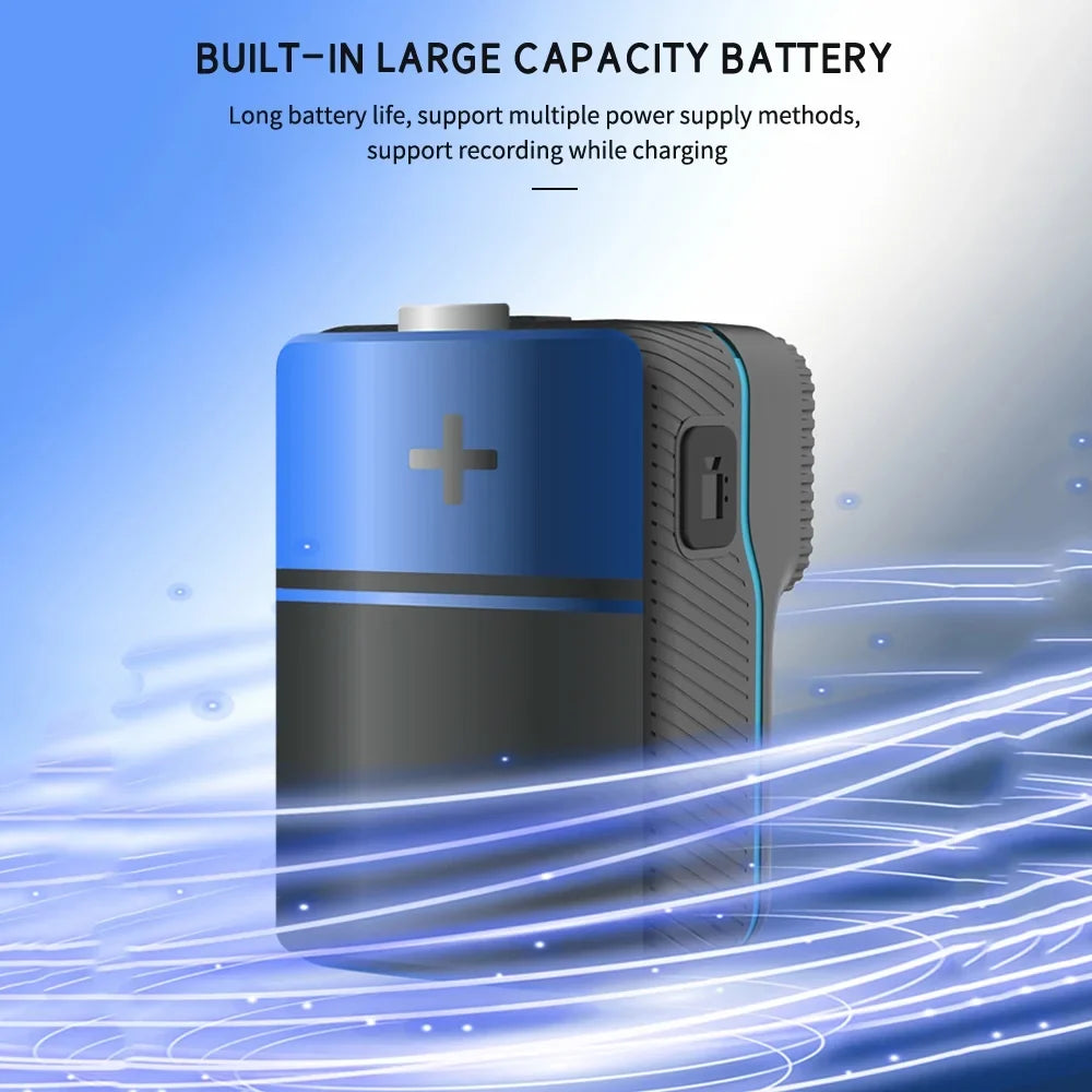 Pinnaco Video Camera,Camera Wide Lens Wide Lens Loop 1080P Video Camera Waterproof Built-in Battery Camera Wireless WiFi Vision Daily Waterproof Battery Clip Video Vision Daily Loop Video Vision