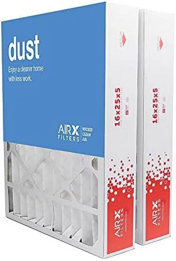16X25x5  8   Furnace Air Filter Replacement For   , Dust 2-Pack, Made In The