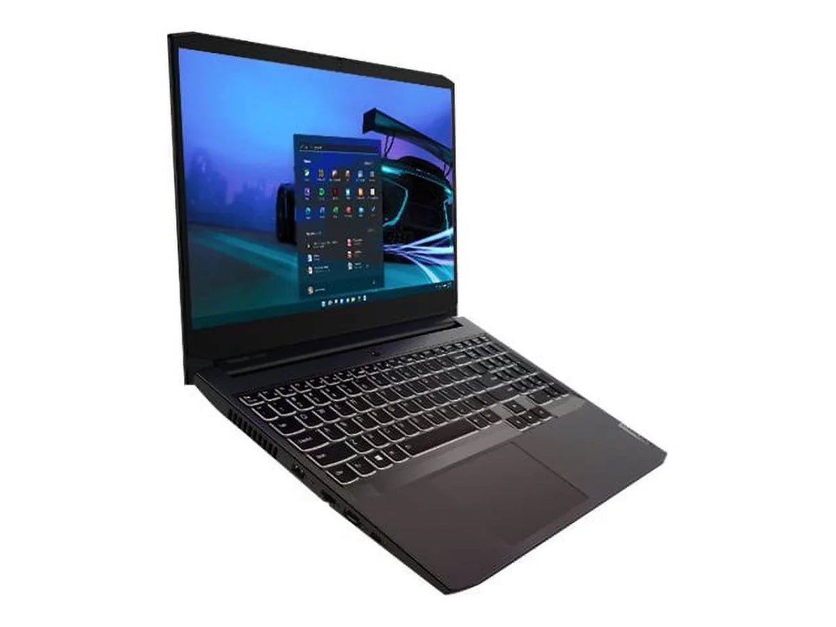 Lenovo IdeaPad Gaming 3 15ACH6 82K2 - 180-degree hinge design -  Ryzen 5 5600H / 3.3 GHz - Win 11 Home -   3050 Ti  - 8   - 512   NVMe,  - 15.6"  1920 x 1080 (Full ) @ 120 Hz - Wi-Fi 6 - shadow black - kbd: