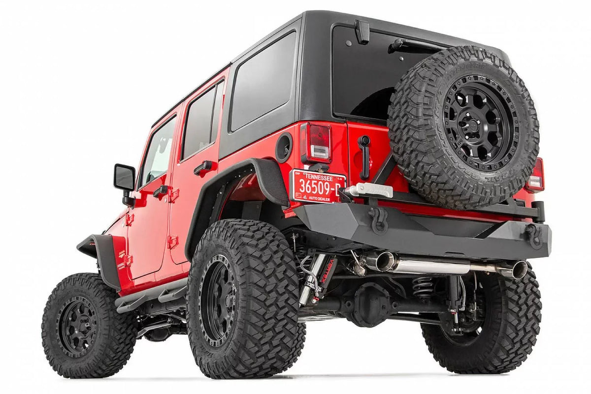 Rough Country Rear Bumper w/Tire Carrier for 2007-2018 Jeep Wrangler  - 10594A