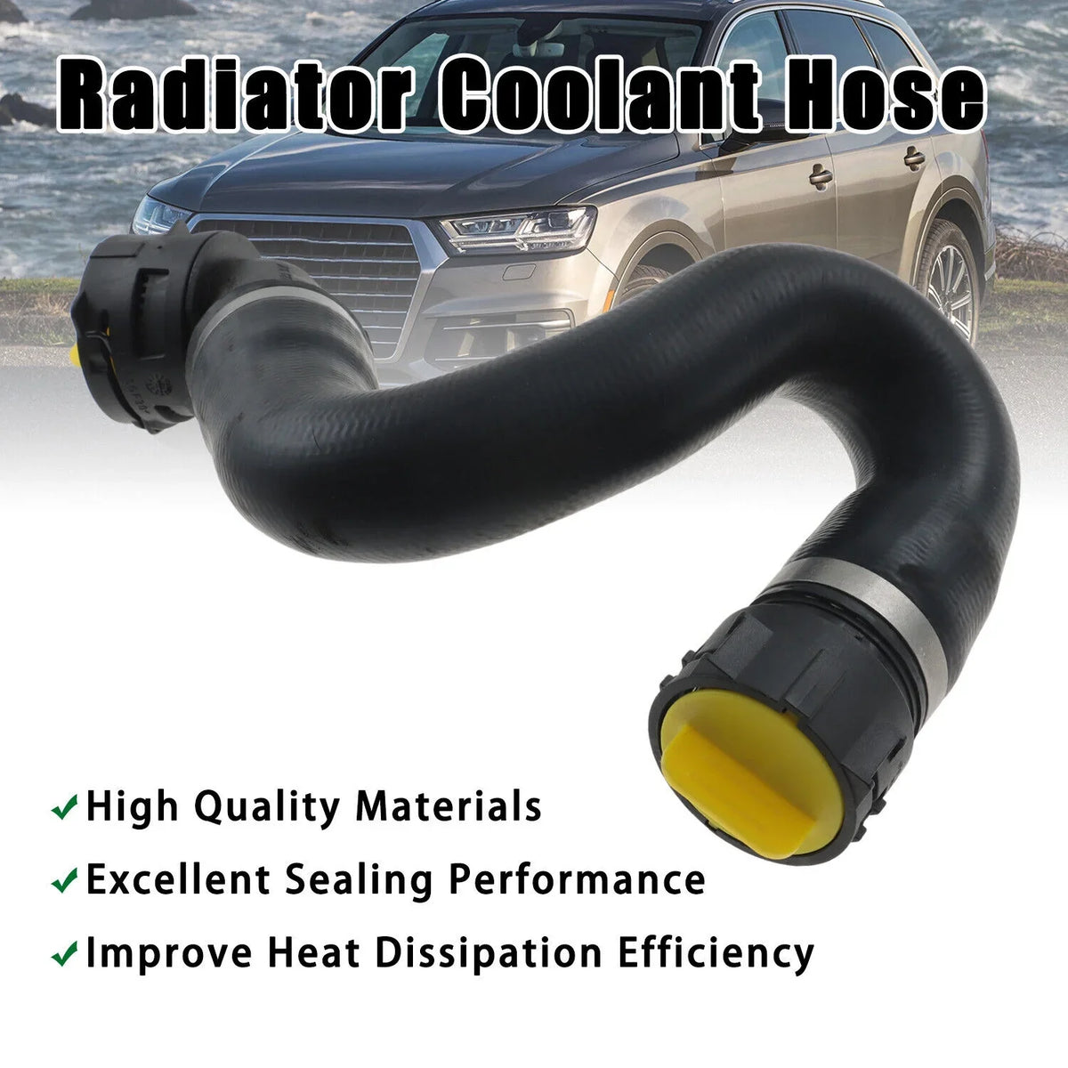 Radiator Upper Coolant Duct Tube Line for 2010-2016 Audi  7L8122101D