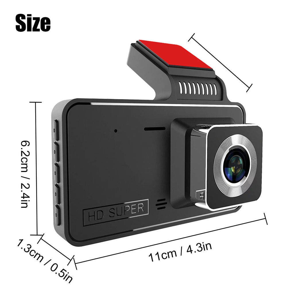 Dual Lens Car  Dash Cam Video Recorder -Sensor 1080P Front And Rear Camera