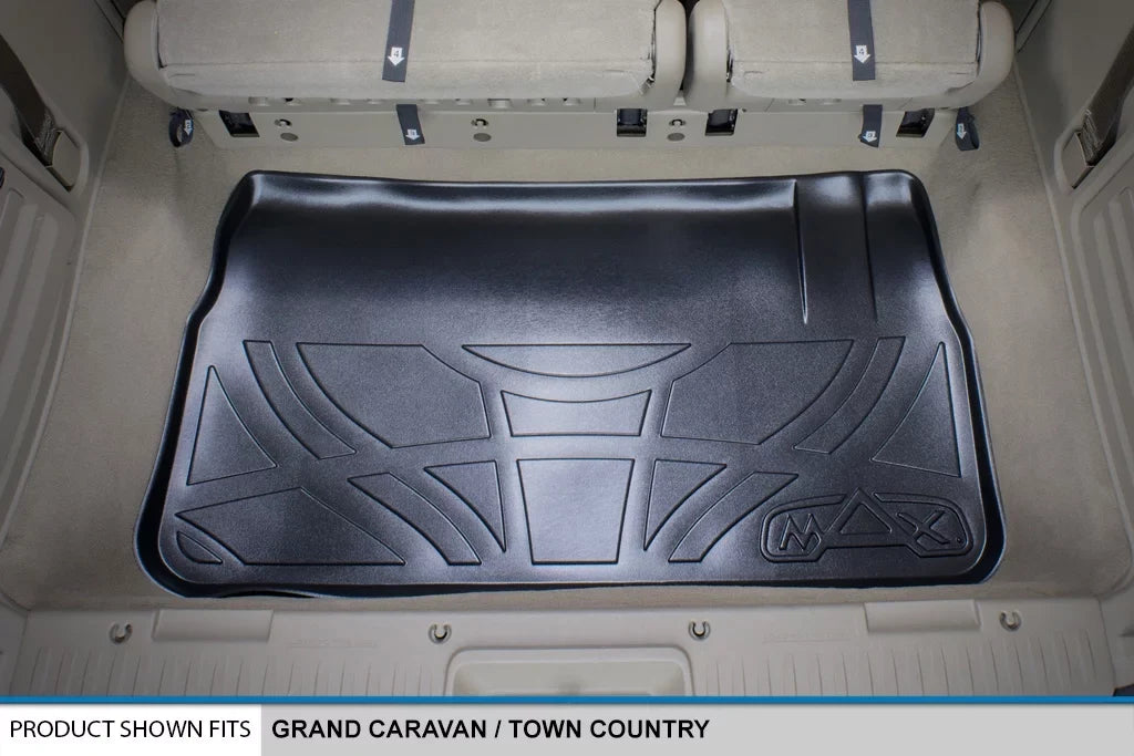 Smartliner Custom 1st 2nd & Cargo Floor Mat Set for Grand Caravan/Town & Country