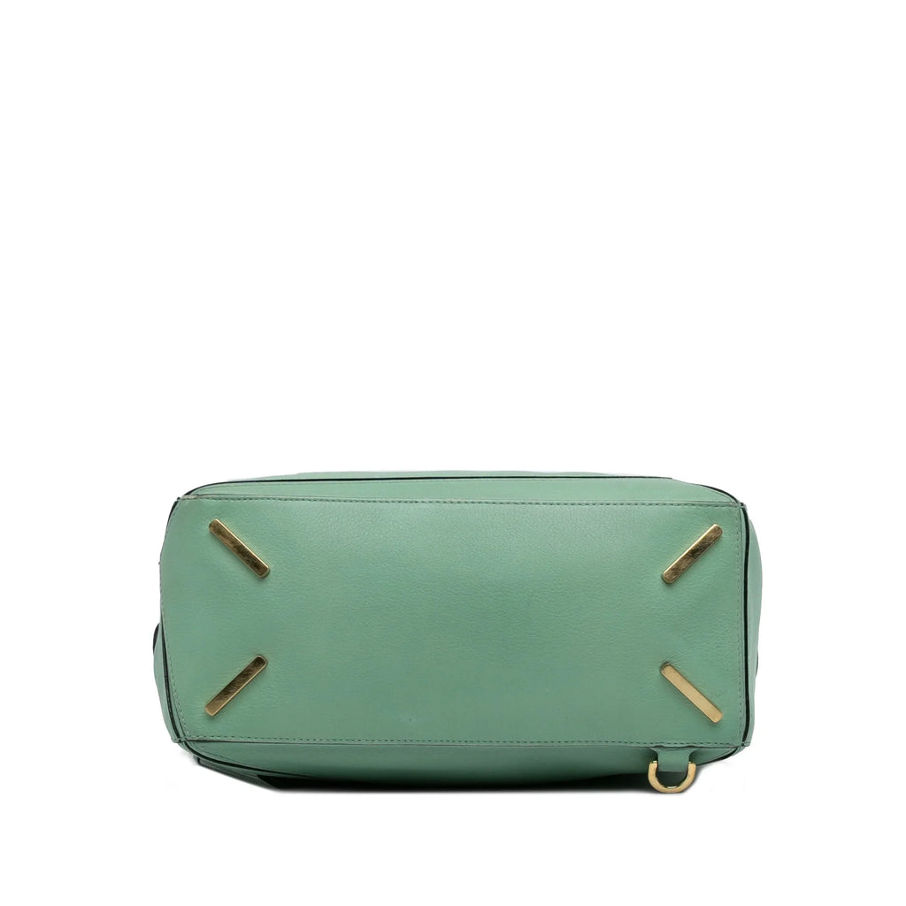 Pre-Owned Authenticated  Medium Puzzle Satchel Calf Leather Green Unisex (Good)
