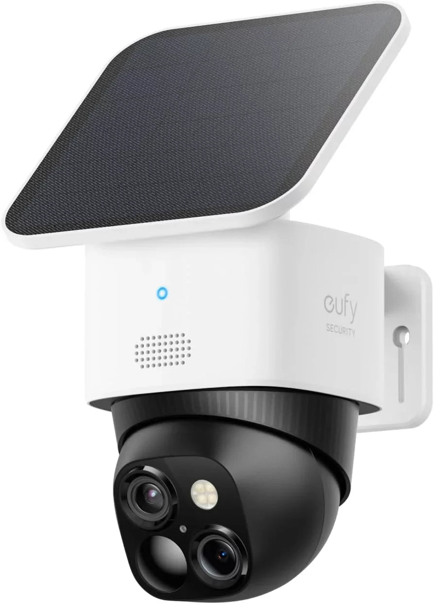eufy Security SoloCam , Solar Security Camera, Wireless Outdoor Camera, 360° Surveillance, No Blind Spots, 2.4 GHz Wi-Fi, No Monthly Fee, HomeBase  Compatible
