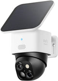 eufy Security SoloCam , Solar Security Camera, Wireless Outdoor Camera, 360° Surveillance, No Blind Spots, 2.4 GHz Wi-Fi, No Monthly Fee, HomeBase  Compatible