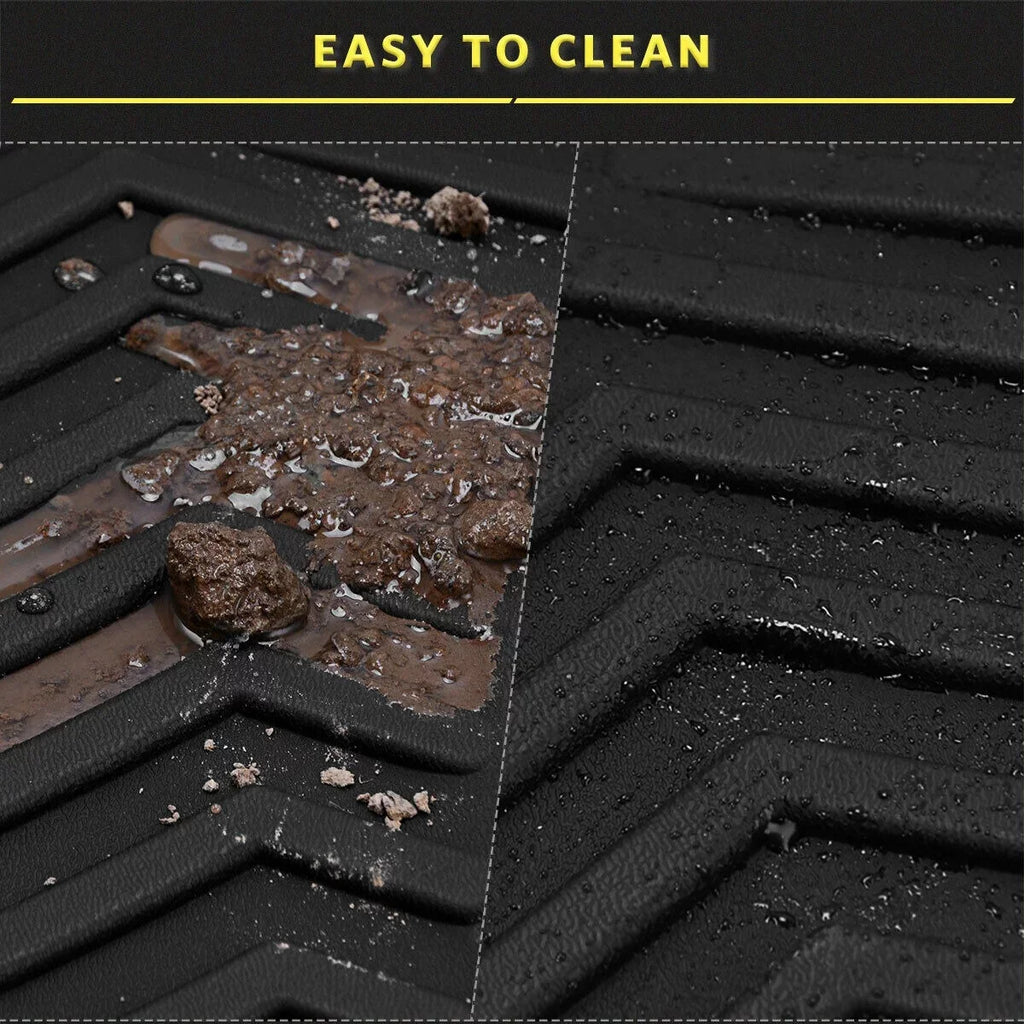 Ledkingdomus Floor Mats for 2020-2023 Tesla Model  Rear Trunk Mat All Weather Black