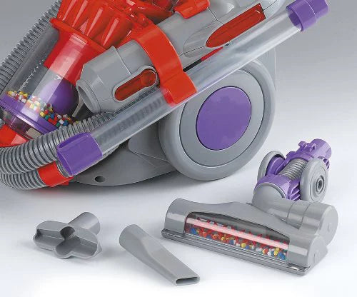 Casdon Dyson  Vacuum Cleaner, Toy Dyson  Vacuum Cleaner For Children Aged 3+, Features Working Suction, Just Like The Real Thing,Grey/Purple/Red
